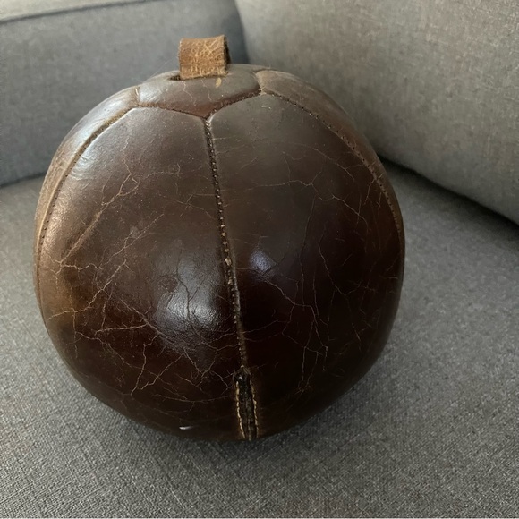 Vintage Leather Decorative Ball - Picture 6 of 8
